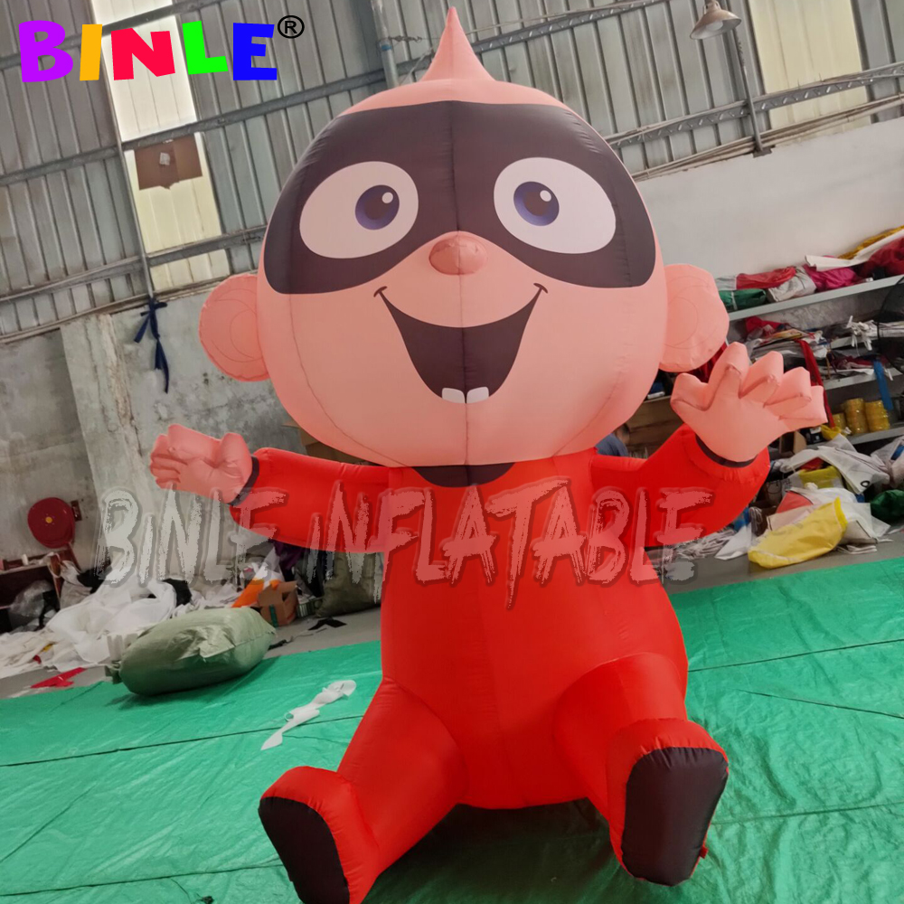 Lovely red giant Inflatable Baby cartoon Custom Model for outdoor advertising