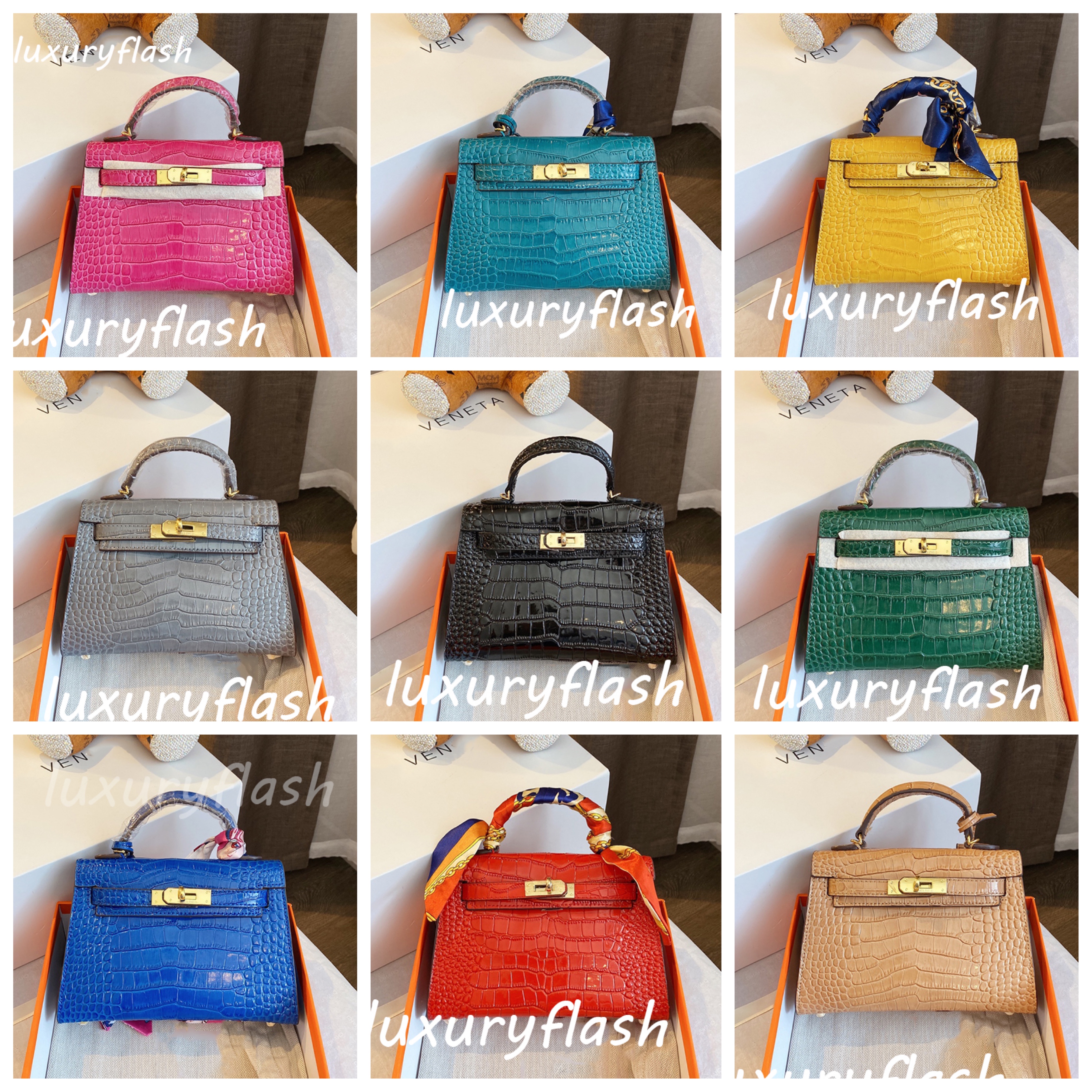 Wholesale 20cm Mini Crocodile Pattern Genuine Leather Women 2021 Luxurys Designers Handbags Fashion Hot Crossbody Shoulder Bags 12 Color, Box(not sold separetelty)
Wholesale 20cm Mini Crocodile Pattern Genuine Leather Women 2021 Luxurys Designers Handbags Fashion Hot Crossbody Shoulder Bags 12 Color, Box(not sold separetelty)