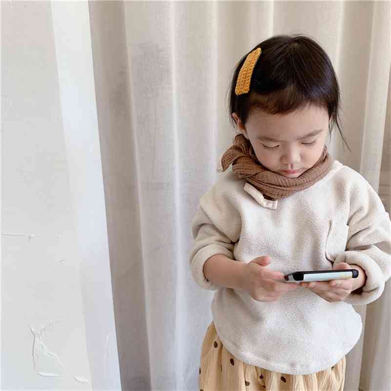 Autumn Winter kids Lamb wool warm simple sweatshirts loose casual long sleeve Tops 210708, Apricot
Autumn Winter kids Lamb wool warm simple sweatshirts loose casual long sleeve Tops 210708, Apricot