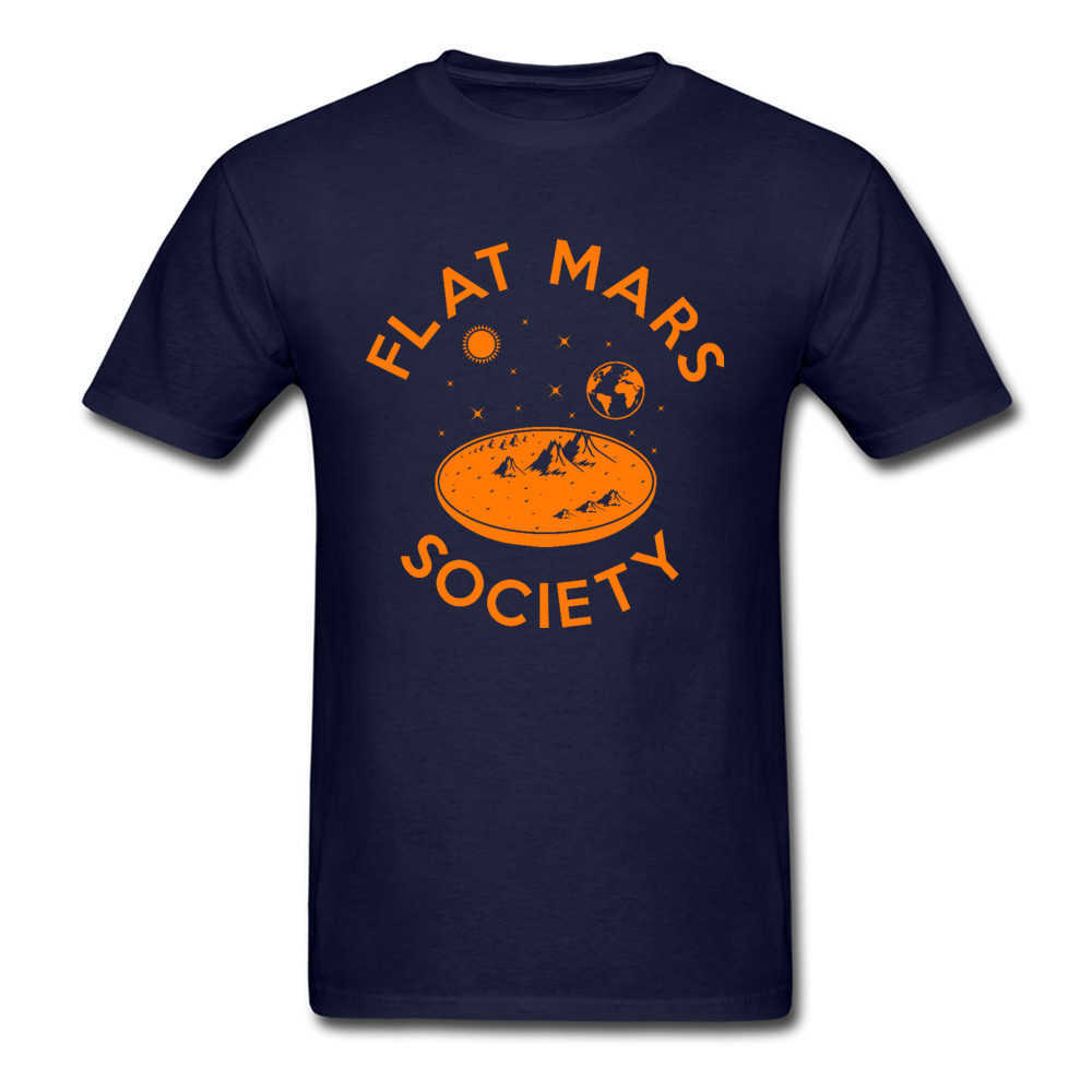 Flat Mars Society T-shirt Novelty Men Tee Shirt Cotton Summer Black Tees Occupy Space X Letter Top Tshirt Geek Mens Clothes 210629