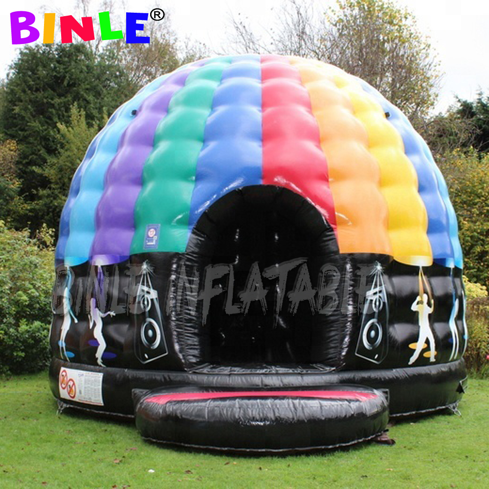 New Inflatable Disco Bouncer Music Discos House Castle dance dome tent for sale