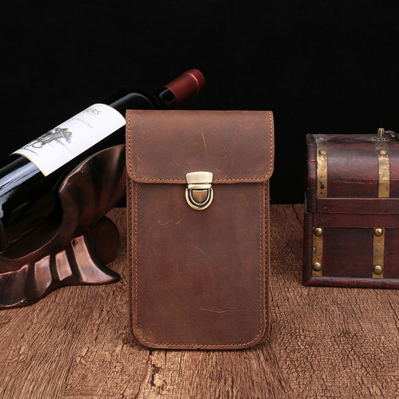 Pouch Bag Men Genuine Leather Phone Vintage Crazy Horse Leather Waist Packs Male Travel Hip Belt Bag Men Fanny Packs, Black
Pouch Bag Men Genuine Leather Phone Vintage Crazy Horse Leather Waist Packs Male Travel Hip Belt Bag Men Fanny Packs, Black
