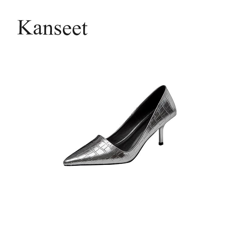 Dress Shoes Kanseet Genuine Leather High Heel Women Fashion Lattice Office Ladies Pointed Toe Pumps Footwear Silver Black 43 Plus Size
Dress Shoes Kanseet Genuine Leather High Heel Women Fashion Lattice Office Ladies Pointed Toe Pumps Footwear Silver Black 43 Plus Size