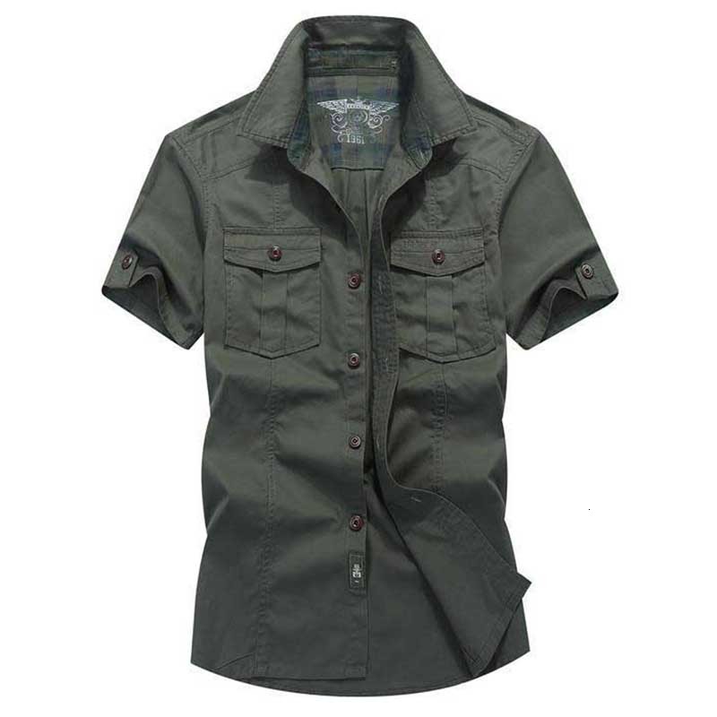 2021 New Fashion for the Summer of Cotton Short Military Cargo Shirts Single Army Size Big Men's Clothes Tdy4, Khaki.
2021 New Fashion for the Summer of Cotton Short Military Cargo Shirts Single Army Size Big Men's Clothes Tdy4, Khaki.