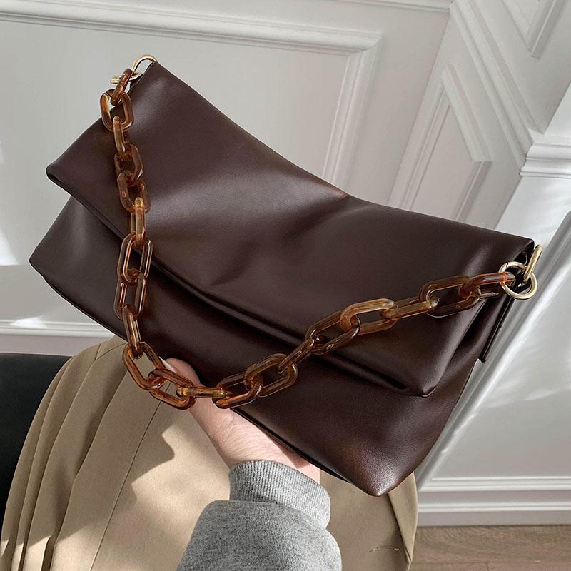 Vintage Chain Armpit bag 2021 Fashion New High quality PU Leather Women's Designer Handbag High capacity Shoulder Messenger Bag, Black
Vintage Chain Armpit bag 2021 Fashion New High quality PU Leather Women's Designer Handbag High capacity Shoulder Messenger Bag, Black