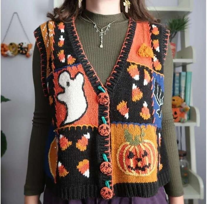 2021 Vintage Waistcoat Brown Cardigan Single-row Button Printing V-neck Top Autumn Casual Streetwear Coat Women Korean Fashion 8t6t, Thin
2021 Vintage Waistcoat Brown Cardigan Single-row Button Printing V-neck Top Autumn Casual Streetwear Coat Women Korean Fashion 8t6t, Thin