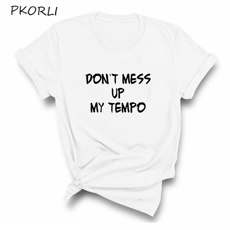 EXO Tempo Kpop Printed TShirt Women Men Casual Don't Mess Up My Tempo T Shirt Kpop Fashion Unisex Clothes Tee T200614