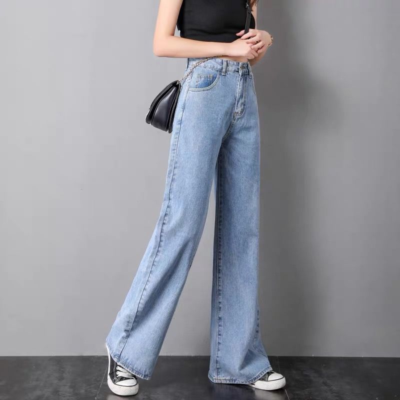 2021 New Women's Brem Pants Loose Waist Vintage High Leg Long Jean Jeans Korean Style All-match Simple Total Length X7ok, Blue.
2021 New Women's Brem Pants Loose Waist Vintage High Leg Long Jean Jeans Korean Style All-match Simple Total Length X7ok, Blue.