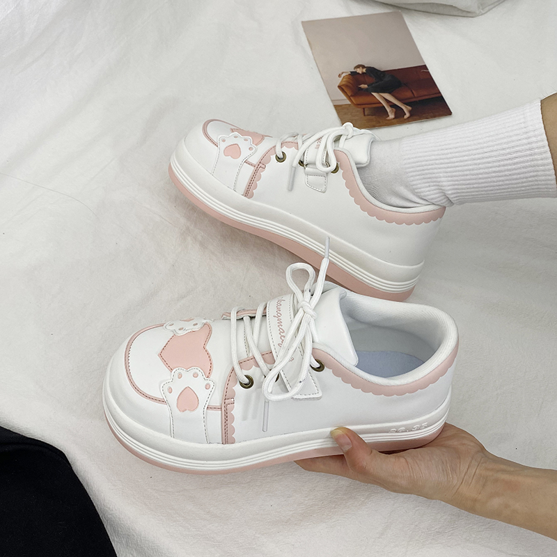 Lolita Leisurely Student Head Round Korean Bear Style Loli Running Shoes Beautiful Girl Sneakers for New Woman 193m, Pink
Lolita Leisurely Student Head Round Korean Bear Style Loli Running Shoes Beautiful Girl Sneakers for New Woman 193m, Pink