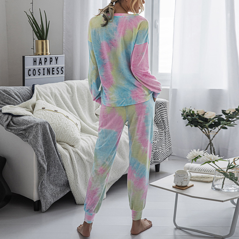 2021 New Tracksuit Casual Autumn Winter Women' Suit Tie Dye Printed 0-neck Sweatshirt + Long Pant 2 Piece Set Ahfk, 01
2021 New Tracksuit Casual Autumn Winter Women' Suit Tie Dye Printed 0-neck Sweatshirt + Long Pant 2 Piece Set Ahfk, 01