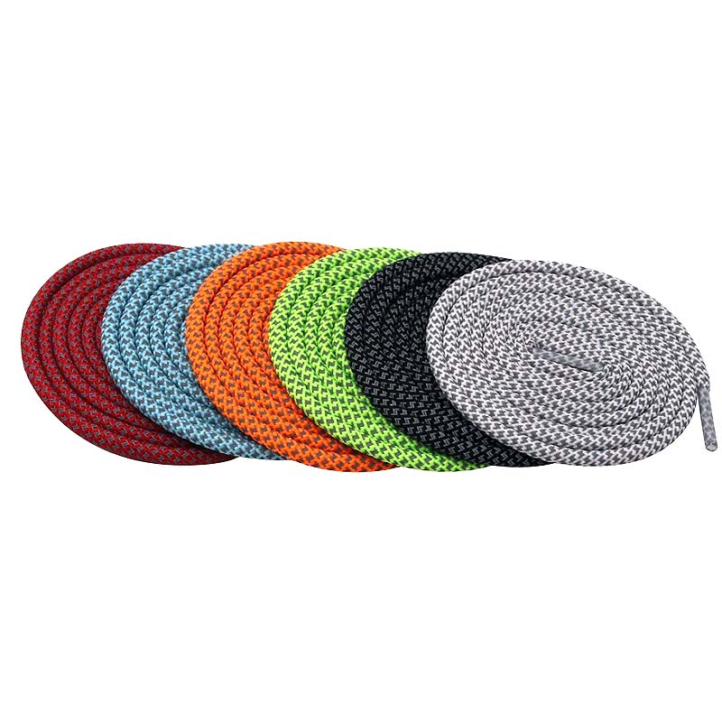 Fluorescent Sneaker Boots Shoestrings Sport 1P air 3M Head Reflective Round Rope Shoes Laces Light Safety Shoelaces Cordones