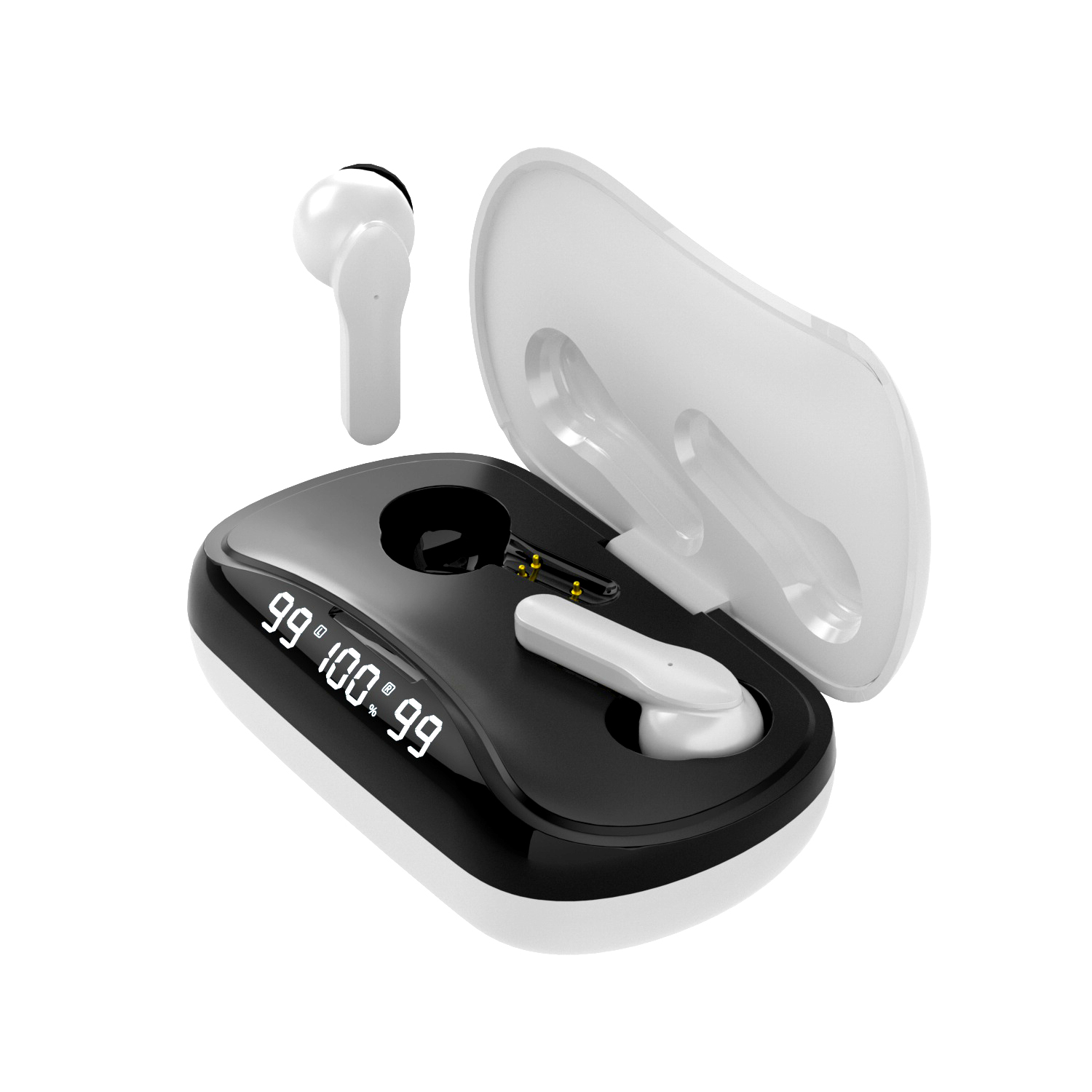 High Quality TWS Wireless earphone Chip Transparency Metal Rename GPS Wireless Charging Bluetooth Headphones for mobile cellphone, White
High Quality TWS Wireless earphone Chip Transparency Metal Rename GPS Wireless Charging Bluetooth Headphones for mobile cellphone, White