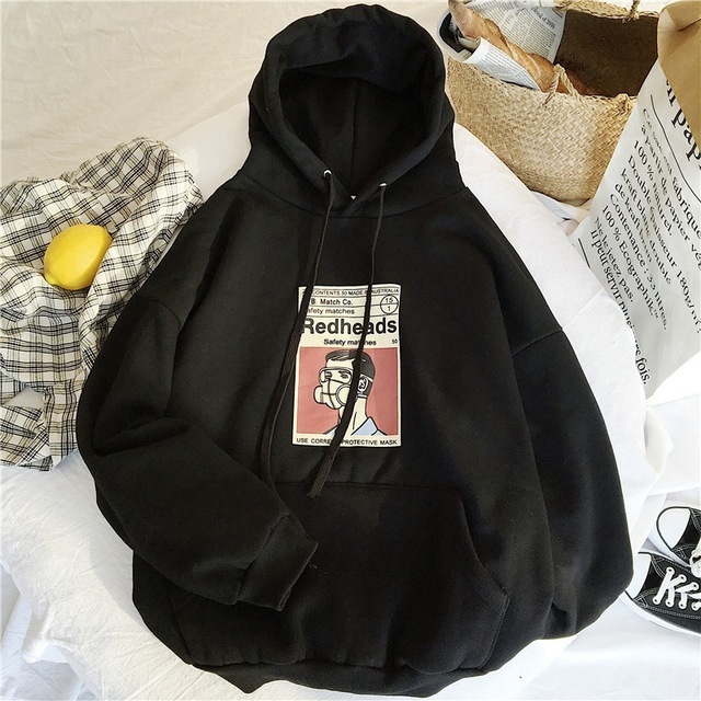 Harajuku plus size Sweatshirts Women clothing Long Sleeve oversize Hoodie clothes jacket warm Hoody Streetwear tops 201102