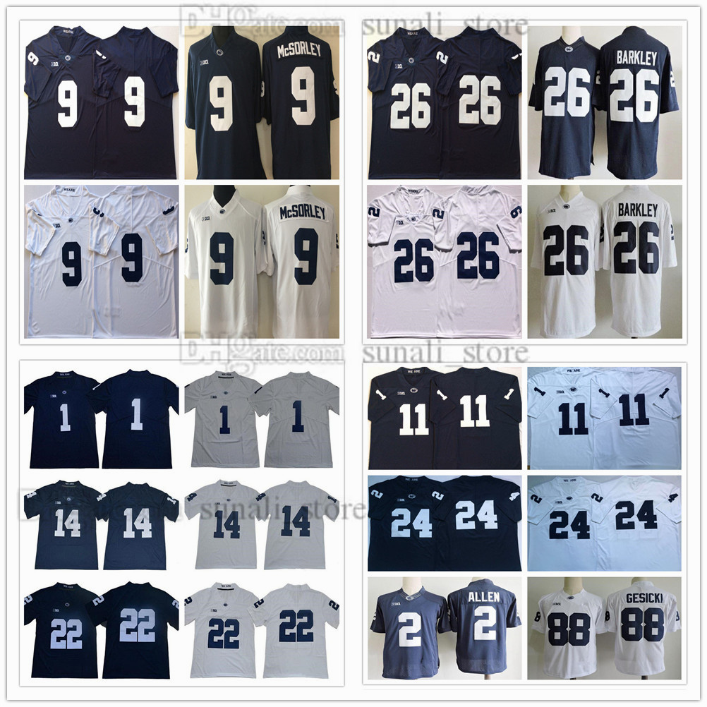 Penn State Nittany Lions College Trace McSorley Jerseys Saquon Barkley Micah Parsons Akeel Lynch KJ Hamler Marcus Allen Sean Clifford John Cappelletti Mike Gesicki, Blue
Penn State Nittany Lions College Trace McSorley Jerseys Saquon Barkley Micah Parsons Akeel Lynch KJ Hamler Marcus Allen Sean Clifford John Cappelletti Mike Gesicki, Blue