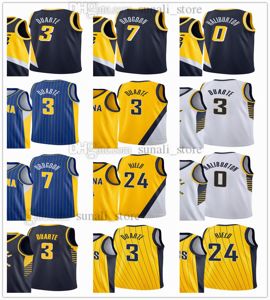 2022 Basketball Jerseys 3 Chris Duarte Buddy Hield 7 Malcolm Brogdon 0 Tyrese Haliburton City Navy Yellow White Men Women Kids Edition
2022 Basketball Jerseys 3 Chris Duarte Buddy Hield 7 Malcolm Brogdon 0 Tyrese Haliburton City Navy Yellow White Men Women Kids Edition