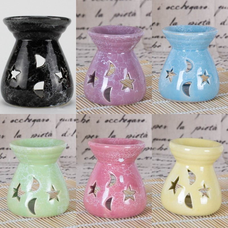 Hot selling aromatherapy stove Ceramic Oil Lamps Hollow Stars Moon Pattern Essential Oil Fragrance Candle Incense Burners by sea T9I001127
Hot selling aromatherapy stove Ceramic Oil Lamps Hollow Stars Moon Pattern Essential Oil Fragrance Candle Incense Burners by sea T9I001127