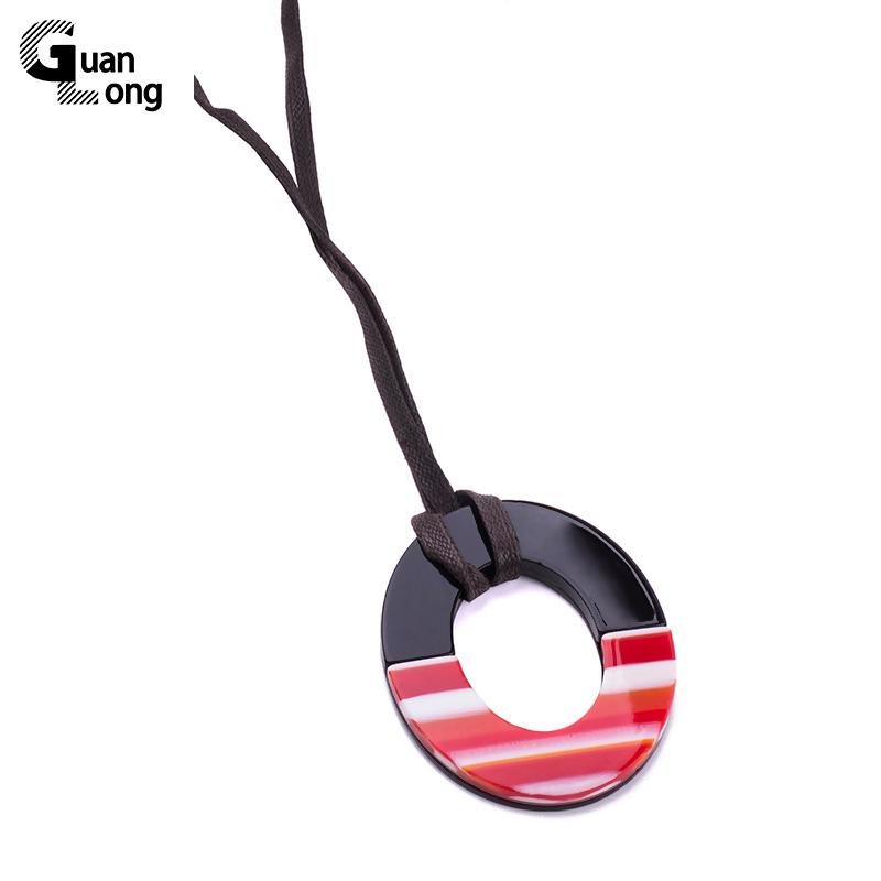 Pendant Necklaces Wholesale Fashion Adjustable Long Rope Leather Oval Resin Necklace Bijoux For Women Trendy Jewelry
Pendant Necklaces Wholesale Fashion Adjustable Long Rope Leather Oval Resin Necklace Bijoux For Women Trendy Jewelry