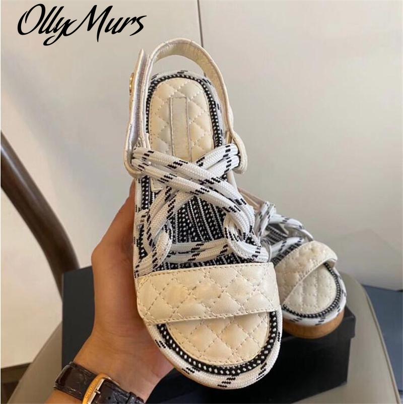 Brand Designer Women Sandals Fashion Summer Shoes Woman Flat Sandals Rope Lace Up Gladiator Beach Chaussures Femme, Beige
Brand Designer Women Sandals Fashion Summer Shoes Woman Flat Sandals Rope Lace Up Gladiator Beach Chaussures Femme, Beige