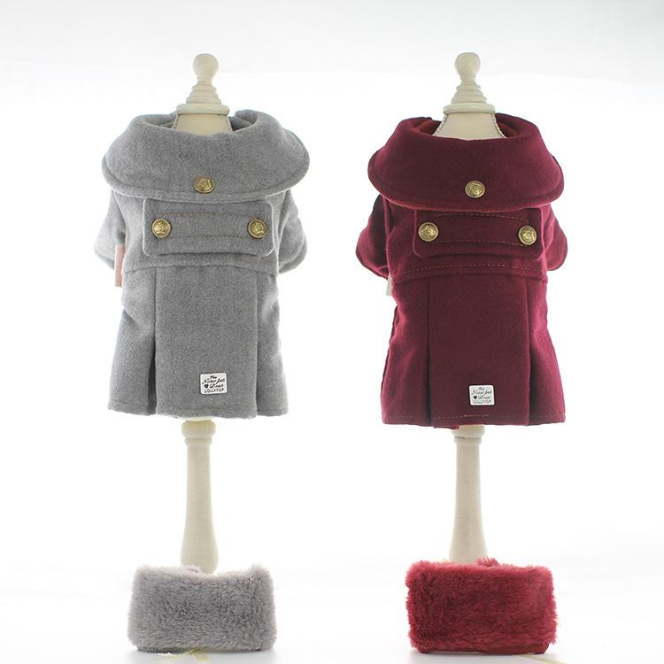 Warm Winter Dog Jacket Double-sided Woolen Coat Dog Cat Clothes Bichon Detachable Neck Faux Fur S M L XL, Red
Warm Winter Dog Jacket Double-sided Woolen Coat Dog Cat Clothes Bichon Detachable Neck Faux Fur S M L XL, Red
