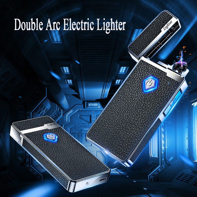 Creative Eectric ighter Coo Windproof Fameess Pasma USB ighters With Power Dispay Smoking Accessories Men Gifts
Creative Eectric ighter Coo Windproof Fameess Pasma USB ighters With Power Dispay Smoking Accessories Men Gifts