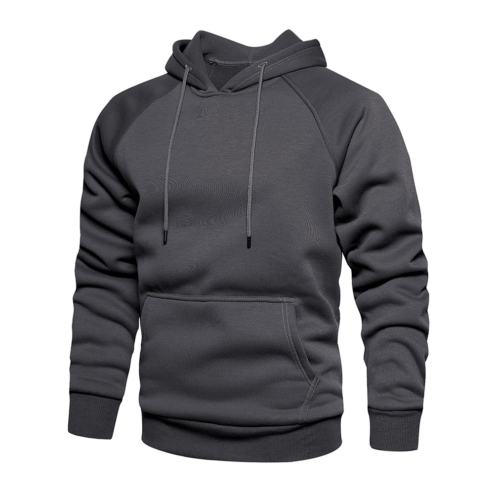 Men's Hoodies Sweatshirts Winter Fashion Thick Fleece Mens Hip Hop Long Sleeve Pullover Male Autumn Solid Color Clothes 220929