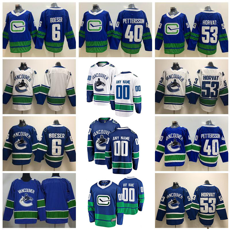 Custom Vancouver Canucks 40 Elias Pettersson 53 Bo Horvat Hockey Jerseys 6 Brock Boeser Quinn Hughes J.T. Miller Conor Garland Nils Hoglander Larsson Home Blue Jersey, Women colour 5
Custom Vancouver Canucks 40 Elias Pettersson 53 Bo Horvat Hockey Jerseys 6 Brock Boeser Quinn Hughes J.T. Miller Conor Garland Nils Hoglander Larsson Home Blue Jersey, Women colour 5