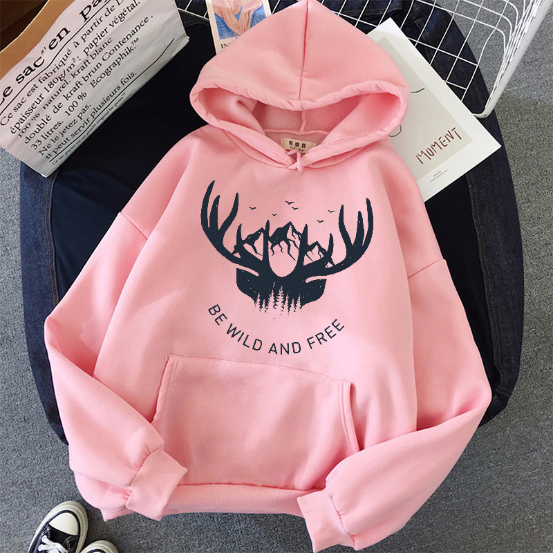 pink oversized Print Sweatshirt Hoodies for Women's tops harajuku clothes Hoody Kawaii Full Sleeve Women korean style Hoodies 201102