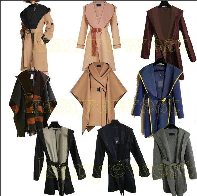 2022 Autumn womens wool overcoat Designer Coats Womens Jacket letter Print Woolen Material Hooded Cloak Coat Fashion Wrap-Around Two-Color Women clothing
2022 Autumn womens wool overcoat Designer Coats Womens Jacket letter Print Woolen Material Hooded Cloak Coat Fashion Wrap-Around Two-Color Women clothing