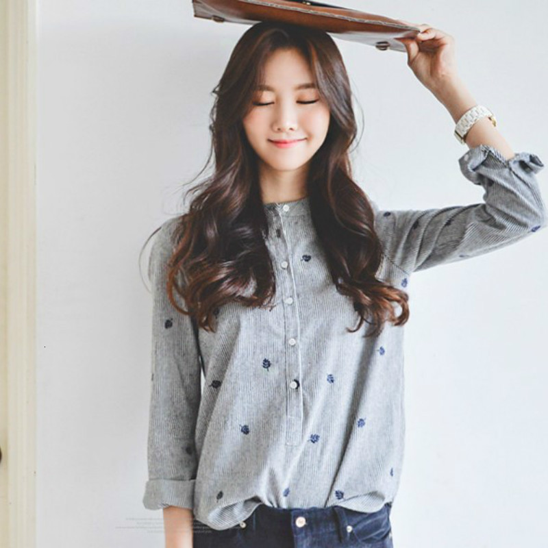 2021 New Spring Autumn Shirt Leaves Long Sleeve Blouses Female Lady Casual Shirts Women Tops Striped Blusas Femininas Cotton 0n86, Picture
2021 New Spring Autumn Shirt Leaves Long Sleeve Blouses Female Lady Casual Shirts Women Tops Striped Blusas Femininas Cotton 0n86, Picture