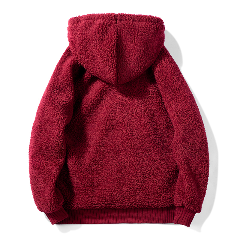 FGKKS Men Hoodies Sweatshirts Autumn Winter Woollen Fashion Solid Color Mens Hoodies Male Casual Big Pocket Sweatshirts 201020