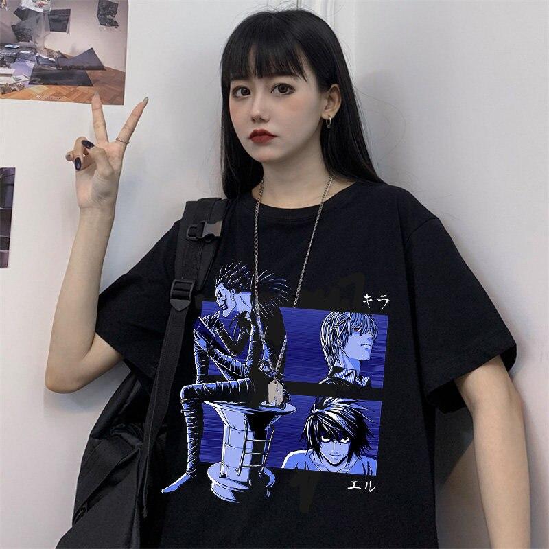 Women's T-Shirt Novelty Death Note Shinigami Ryuk Women Short Sleeve Japanese Manga Light Yagami L Oversize Anime Tee Gift Idea, Pure white
Women's T-Shirt Novelty Death Note Shinigami Ryuk Women Short Sleeve Japanese Manga Light Yagami L Oversize Anime Tee Gift Idea, Pure white