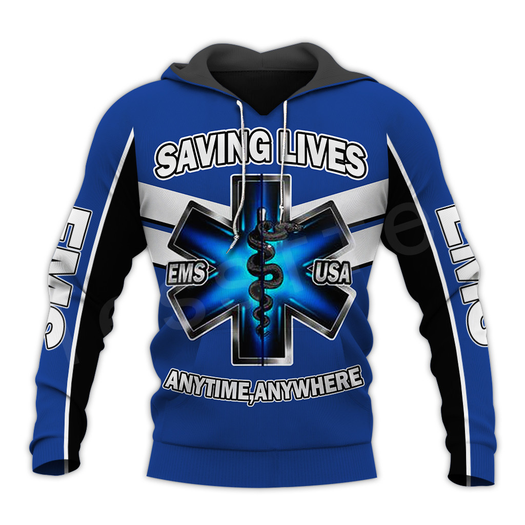 Tessffel Emergency Medical Technician EMT EMS Paramedic NewFashion Unisex Pullover 3DPrint Sweatshirts/Hoodies/zipper/Jacket B-2 C0310, Black;white
Tessffel Emergency Medical Technician EMT EMS Paramedic NewFashion Unisex Pullover 3DPrint Sweatshirts/Hoodies/zipper/Jacket B-2 C0310, Black;white
