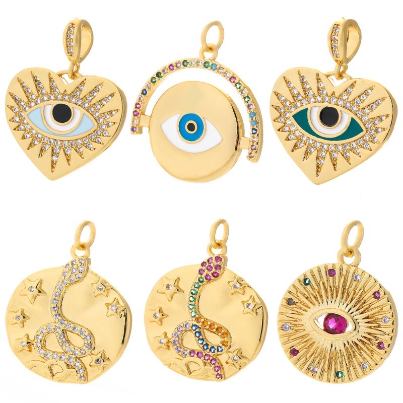 Charms Eye Charm Jewelry For Earrings Necklace Bracelet Making Cute Cubic Zircon Blue Designer Pendant Gold Copepr, Bronze;silver
Charms Eye Charm Jewelry For Earrings Necklace Bracelet Making Cute Cubic Zircon Blue Designer Pendant Gold Copepr, Bronze;silver