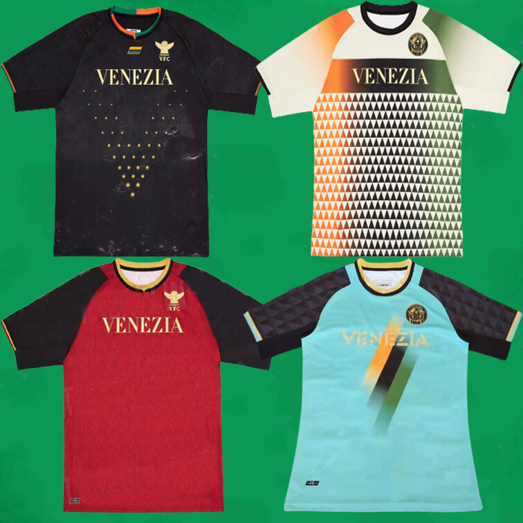 21 22 Venezia FC Soccer Jerseys Home Away Third 4th ARAMU FORTE Fiordilino PERETZ HEYMANS TESSMANN CRNIGOI Footabll Shirts Venice 2021 2022 Men + Kids Sports Kits