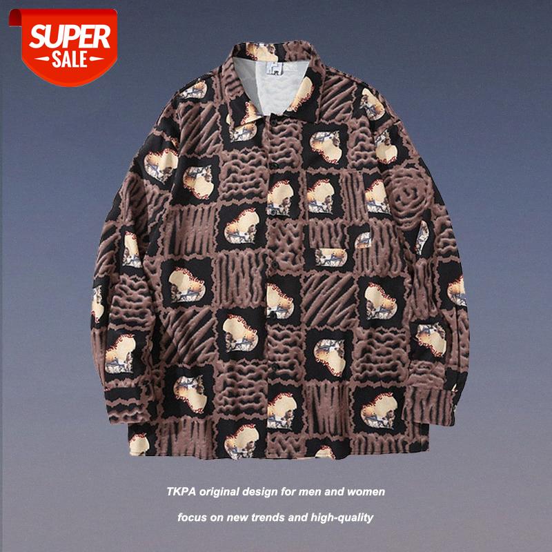 TKPA Harajuku retro street style personality bear plaid full print unisex casual long-sleeved shirt couple #XZ21, White;black
TKPA Harajuku retro street style personality bear plaid full print unisex casual long-sleeved shirt couple #XZ21, White;black