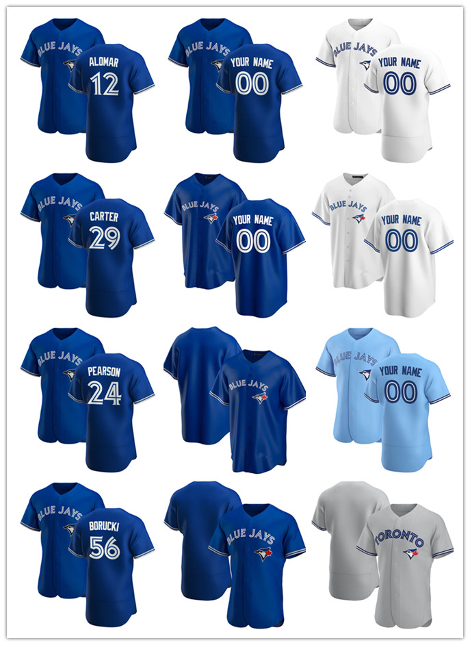 Custom Jersey Mens women Youth Toronto Blue Jays 24 Nate Pearson 56 Ryan Borucki 12 Roberto Alomar 29 Joe Carter Baseball Je, Blue;black
Custom Jersey Mens women Youth Toronto Blue Jays 24 Nate Pearson 56 Ryan Borucki 12 Roberto Alomar 29 Joe Carter Baseball Je, Blue;black