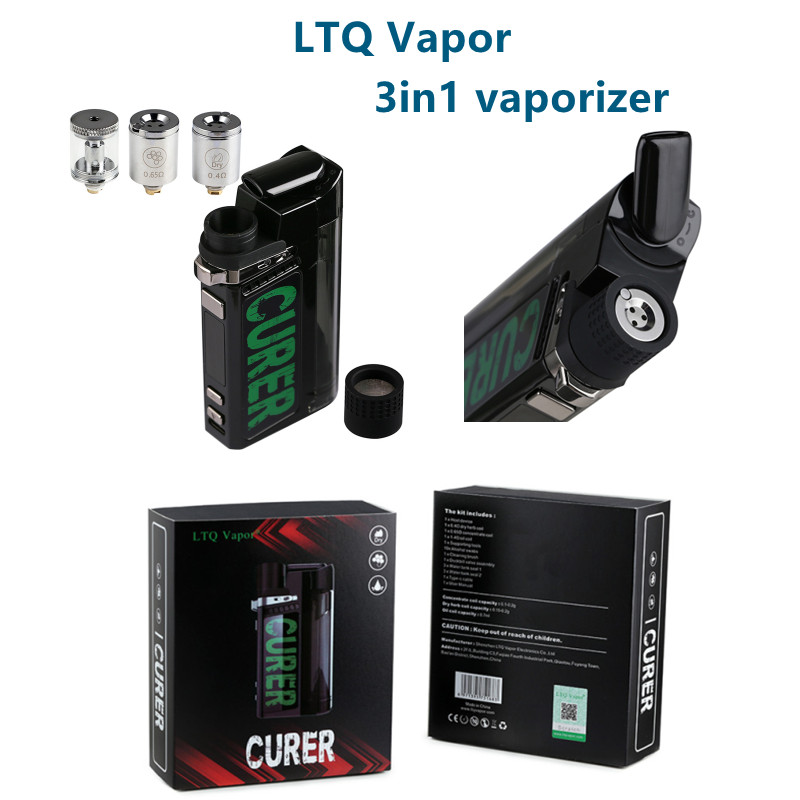 Portable Electronic CURER Vaporizer E-cigarette Kits 1500mah Battery SPIN-Dry Herb Wax Oil 3in1 TC with Replaceable Heating Coil Herbal Water Filter Bongs Vape Pipe, Black
Portable Electronic CURER Vaporizer E-cigarette Kits 1500mah Battery SPIN-Dry Herb Wax Oil 3in1 TC with Replaceable Heating Coil Herbal Water Filter Bongs Vape Pipe, Black