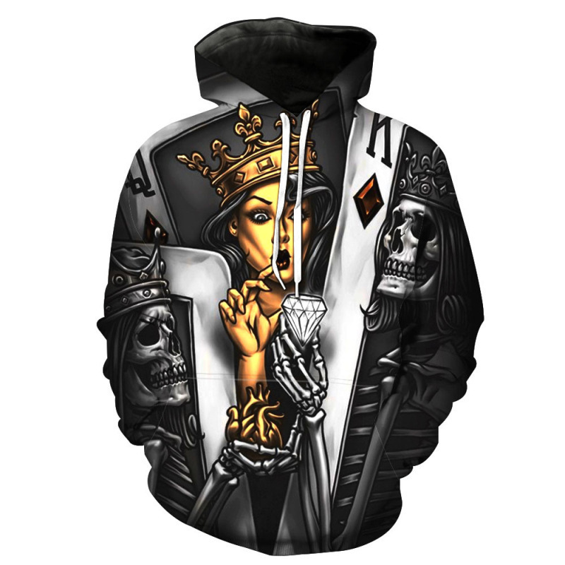 Black Gothic Rose Girl in A Mask Print Hoodies Sexy Women Long Sleeve Pullover Fashion Oversized Hoodie Women Men Clothing LJ201130
