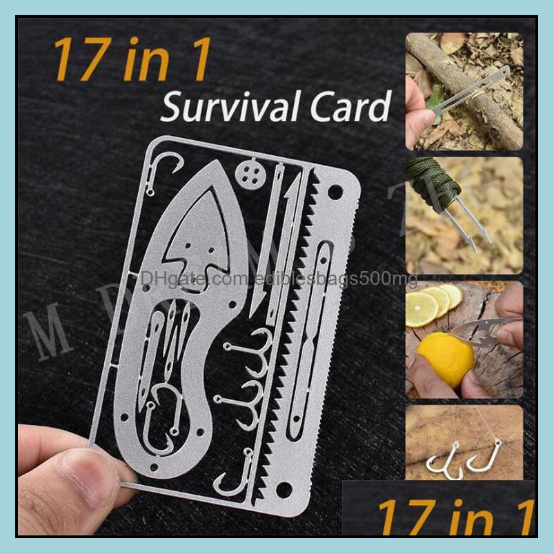 Other Home & Garden 17 In 1 Portable Outdoor Mtifunction Tool Hunting Survival Cam Military Credit Card Knife Hook Fishing Gear Drop Deliver
Other Home & Garden 17 In 1 Portable Outdoor Mtifunction Tool Hunting Survival Cam Military Credit Card Knife Hook Fishing Gear Drop Deliver