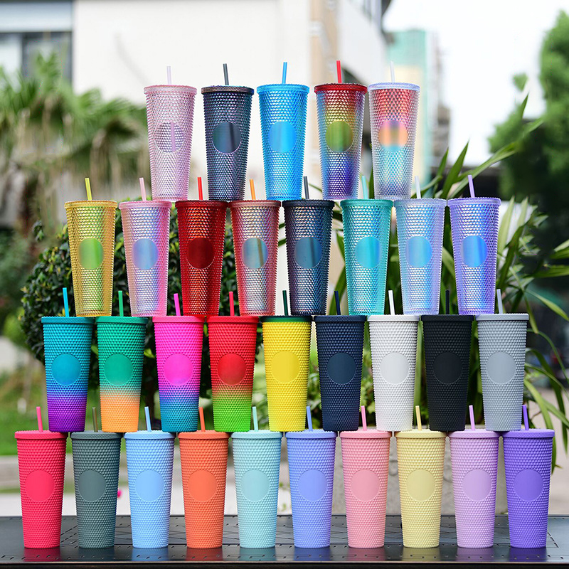 Studded Cold Cup 24oz 710ml Double Wall Matte Glow In Dark Coffee Mug Plastic Tumbler With Straw Custom LOGO YFAX3111, 710ml/24oz
Studded Cold Cup 24oz 710ml Double Wall Matte Glow In Dark Coffee Mug Plastic Tumbler With Straw Custom LOGO YFAX3111, 710ml/24oz