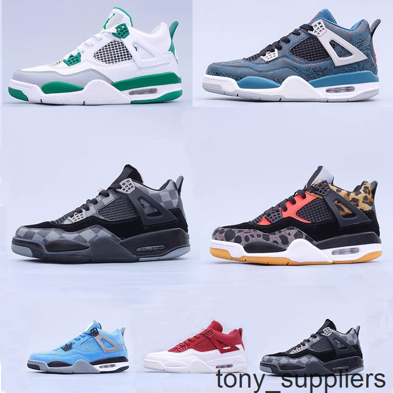 Leopard jumpman 4 4s 2020 Mens Basketball shoes Green White Red Mens sneakers trainers sports shoes US40-47
Leopard jumpman 4 4s 2020 Mens Basketball shoes Green White Red Mens sneakers trainers sports shoes US40-47