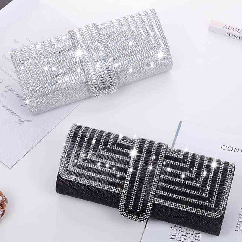 Evening Bags Black Clutch Purse and Handbag with Rhinestone Women's Party Luxury Wedding Female Shoulder 1115
Evening Bags Black Clutch Purse and Handbag with Rhinestone Women's Party Luxury Wedding Female Shoulder 1115