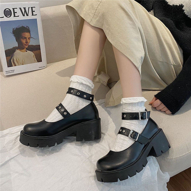 Student Shoes College Girl Student LOLITA Shoes JK Uniform Shoes PU Leather Heart-shaped Ankle-strap Mary Jane platform, Matte
Student Shoes College Girl Student LOLITA Shoes JK Uniform Shoes PU Leather Heart-shaped Ankle-strap Mary Jane platform, Matte