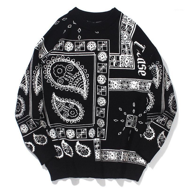 Men' Sweaters Harajuku Bandana Pattern Sweater Men Hip Hop Streetwear Knitted Jumper Christmas 2021 Loose Pullover Knitwear Tops, Black
Men' Sweaters Harajuku Bandana Pattern Sweater Men Hip Hop Streetwear Knitted Jumper Christmas 2021 Loose Pullover Knitwear Tops, Black