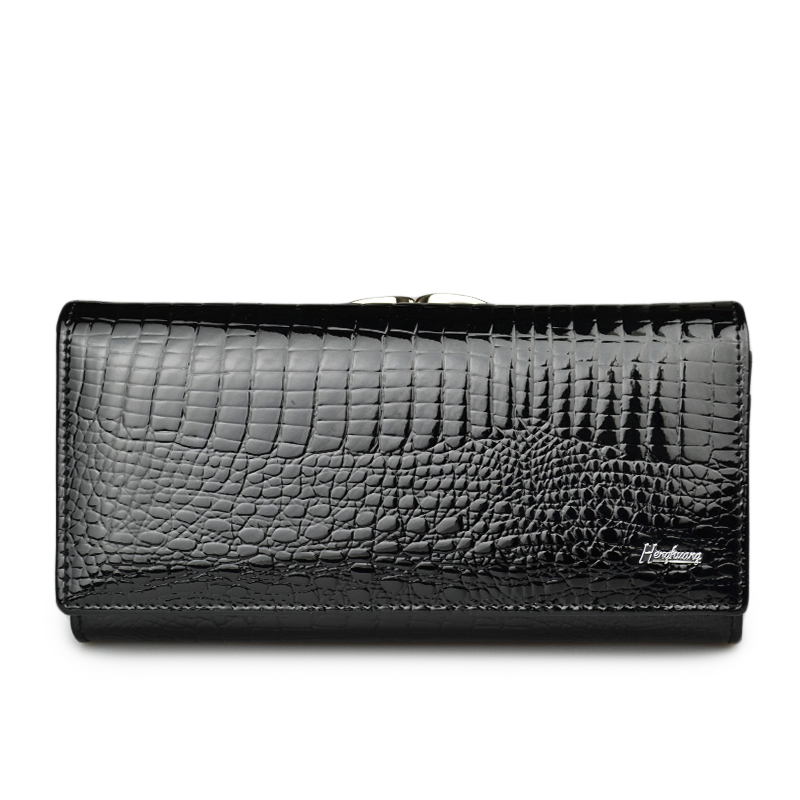 Genuine Leather Women's Wallet Alligator Long Hasp Zipper Ladies Clutch Money Bag Coin Purses, Dark blue
Genuine Leather Women's Wallet Alligator Long Hasp Zipper Ladies Clutch Money Bag Coin Purses, Dark blue