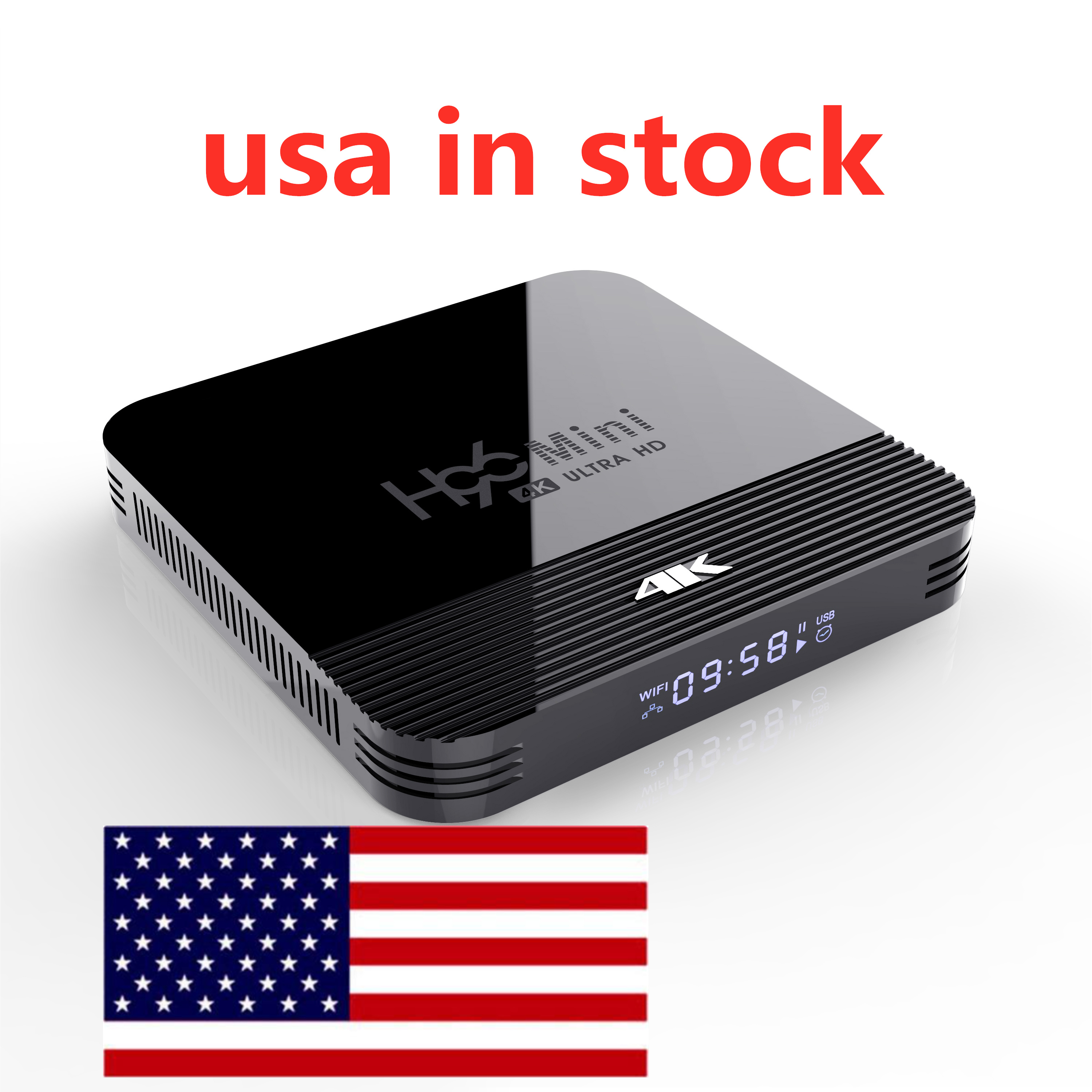STOCK IN USA h96 mini h8 tv box rockchip rk3228A quad core 2.4g 5ghz dual wifi bt 4k android 9.0 OS 4K 1GB RAM 8GB ROM