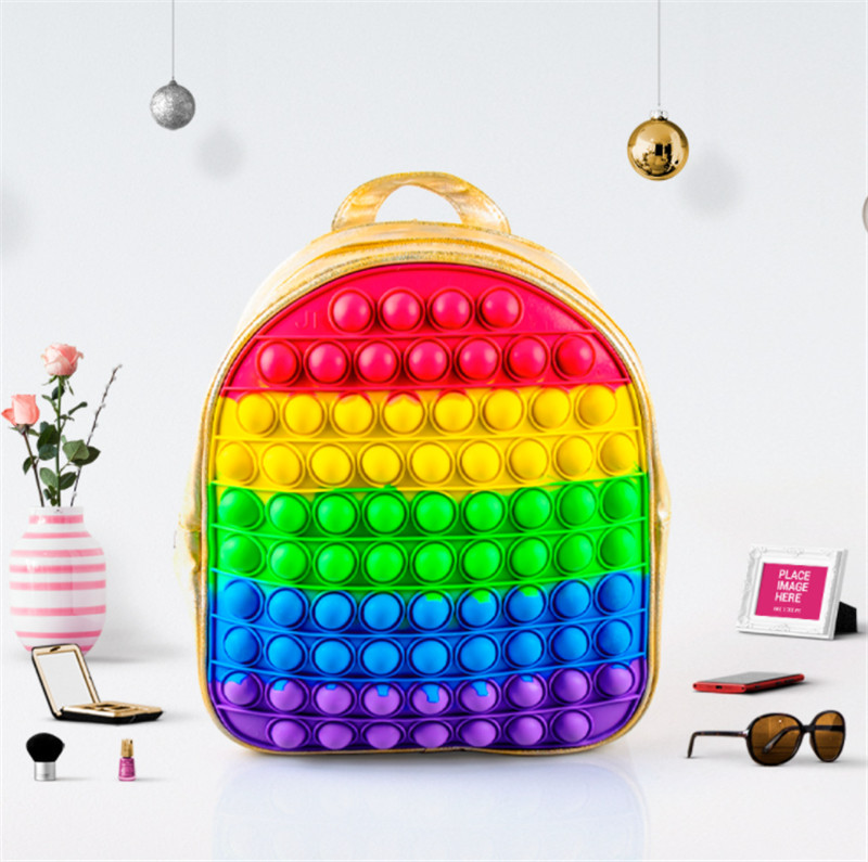 2021 Toy Backpack Rainbow Tie Dye Sensory Push Pop Bubbles Bag Purses Kids Adult Shoulder Bags Silicone Handbag-TOPN872
2021 Toy Backpack Rainbow Tie Dye Sensory Push Pop Bubbles Bag Purses Kids Adult Shoulder Bags Silicone Handbag-TOPN872
