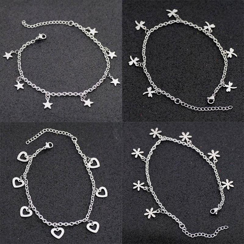 Anklets Allergy Free Stainless Steel Ankle Bracelet For Women Pentacle Love Heart Charm On Leg Girls Foot Chains Anklet Jewelry, Red;blue
Anklets Allergy Free Stainless Steel Ankle Bracelet For Women Pentacle Love Heart Charm On Leg Girls Foot Chains Anklet Jewelry, Red;blue