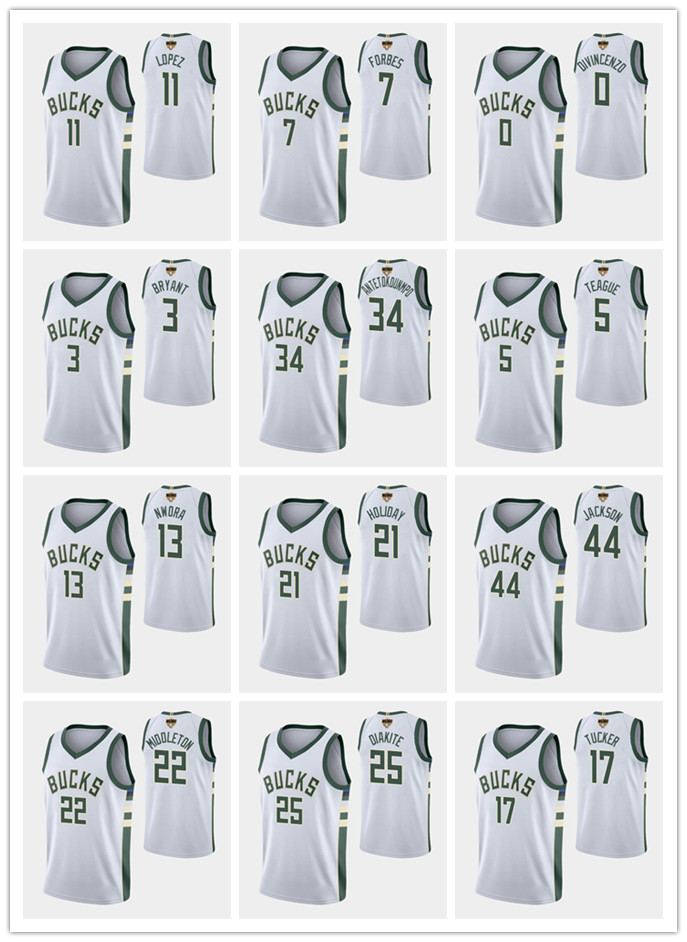 MilwaukeeBucksMEN Jrue Holiday Finals Khris Middleton Brook Lopez P.J. Tucker Giannis Antetokounmpo Jersey Association Swingman, 13
MilwaukeeBucksMEN Jrue Holiday Finals Khris Middleton Brook Lopez P.J. Tucker Giannis Antetokounmpo Jersey Association Swingman, 13
