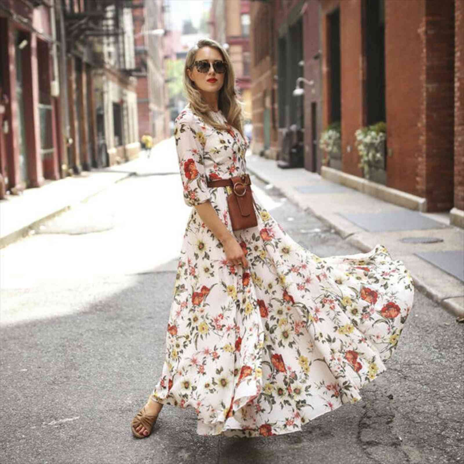 maxi boho floral summer women dress beach evening party holiday long ladies sundress, Black;gray
maxi boho floral summer women dress beach evening party holiday long ladies sundress, Black;gray